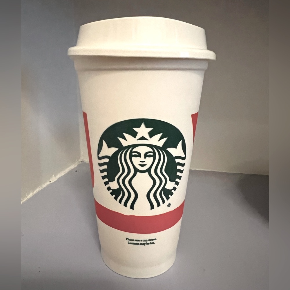 Starbucks Red, Green & WhiteTumbler Travel Mug